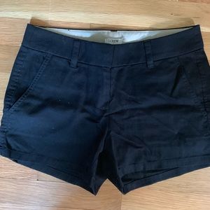 J.Crew Black Chino Shorts